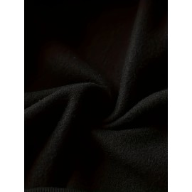 Comfortable Polyester Men's Casual Loose Fit Hoodie, Adjustable Drawstring Fashionable Hooded Sweatshirt For Fall And Winter