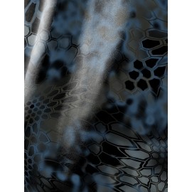 [Heavyweight Camo Hoodie] Heavyweight 290g Men's Camo Print Zip-Up Hoodie | Long Sleeve Pullover with Pockets, Black & Gray Snake Design, Casual Style, Outdoor Sports Wear | Camouflage Print Hoodie | Durable Outdoor Apparel