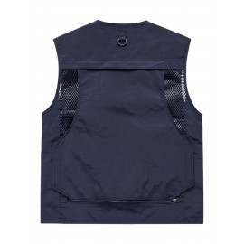 Men's Custom Logo Tactical Vest with ized Logo Printing - Heavy-Duty Multi-Pocket -Grade Vests for Outdoor,, - All-Season Wear (, MOLLE System Compatible, Durable Vest) - Add Your Logo