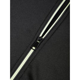 Men'S Cozy Fleece-Lined Sleeveless Vest - Maroon Zip-Up with Pockets, Retro Casual Style, Warm & Comfortable for Fall/Winter, Versatile Outdoor & Sporty Wear, Winter Vest, Sporty Vest, Minimalist Design, Soft Texture