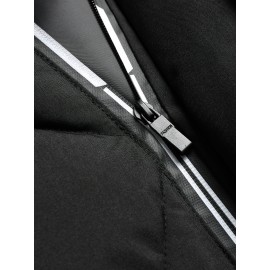 Men'S Classic Warm Padded Sleeveless Vest with Stand Collar - Quilted Waistcoat Jacket, Zipper Closure, Polyester, Solid Color, Regular Fit for Fall/Winter Casual & Sports Wear, Winter Jacket, Quilted Design, Durable Construction