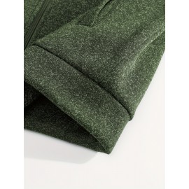 [Men's Color-Block Jacket] Color-Block Men's Knit Zip-Up Jacket | Regular Fit, Contrast Collar, Striped Design, Full-Zip Front, Ribbed Cuffs, Durable Fabric, Everyday Comfort Wear, Casual Outerwear