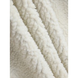 Men's Sherpa-Lined Full-Zip Hooded Jacket - Plaid Flannel Winter Coat with Turquoise/Black/White/Gray Plaid, Machine Washable, Full-Zip Front & Pockets - Casual Outdoor & Everyday Cold Weather Outerwear (Regular Fit)