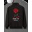 Casual Varsity Jacket for Men - Knit Polyester Blend, Regular Fit, Stand Collar, Slight Stretch, Classic Rose Print Detail